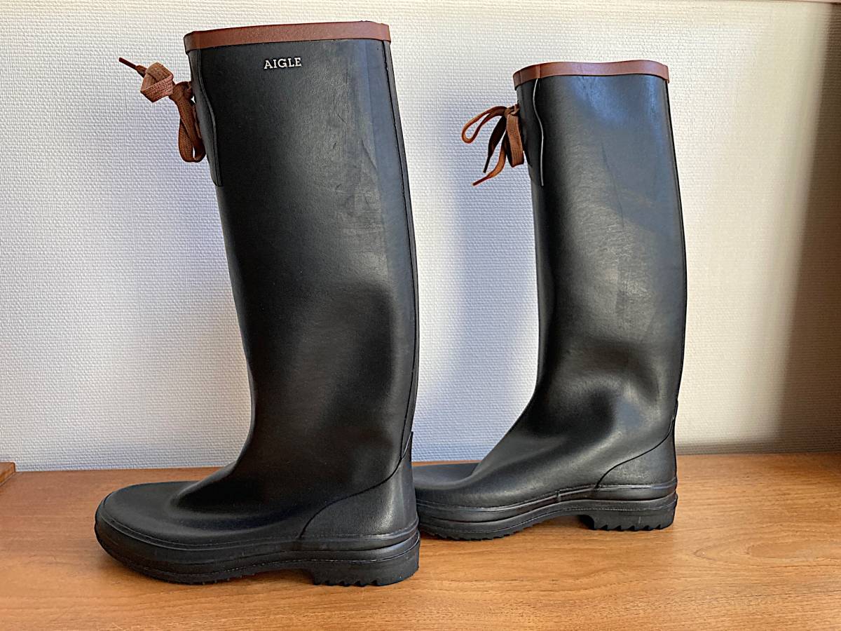 24cm AIGLE /エーグル ミスマリオン ラバーブーツ レインブーツ 長靴