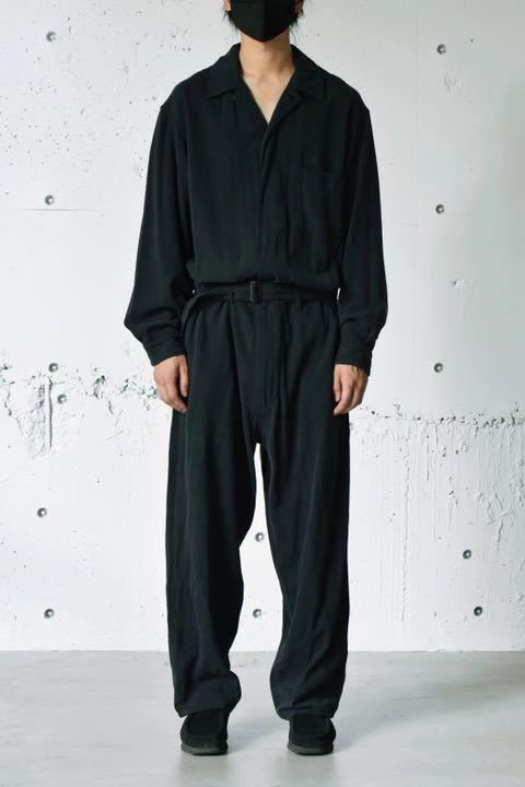美品COMOLI 22SS シルクネップオールインワン ブラック2 新品未使用 タグ付き COMOLI (コモリ) 22ss シルクネップ