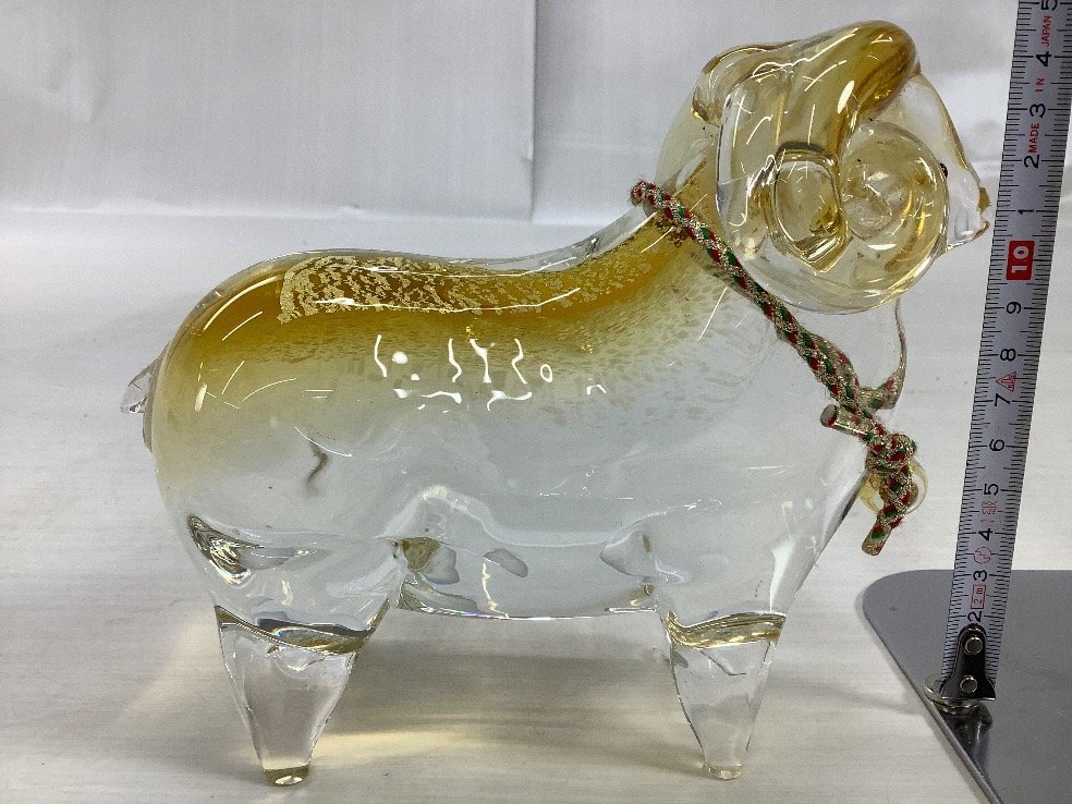 マルティグラス 置物 まとめ 羊 イノシシ ネズミ 鳥 他 ACBF 中古品