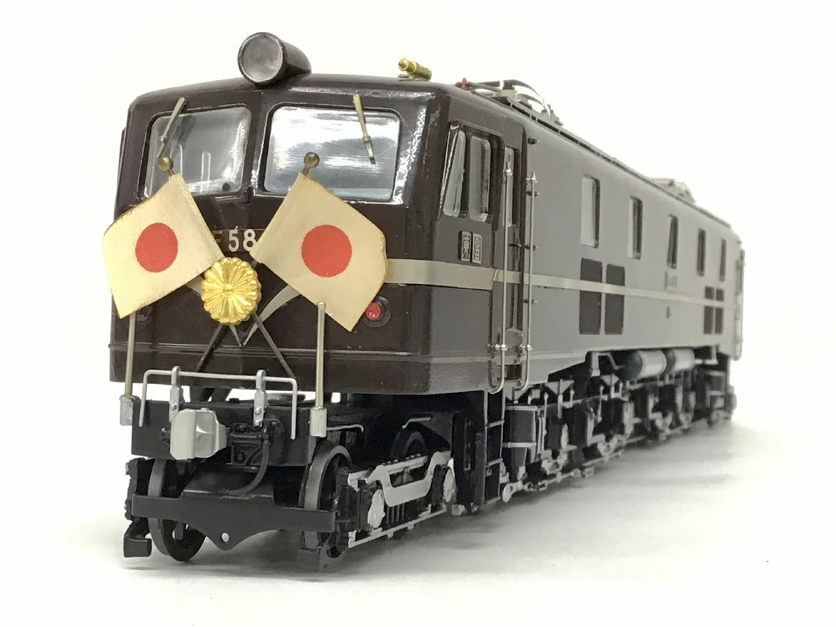 国鉄 直流電気機関車 EF58形 模型 1/45 三井金属工芸 国鉄 | EF58形 - 直流電気機関車 Yahoo!オークション 5-90 1⁄45スケール