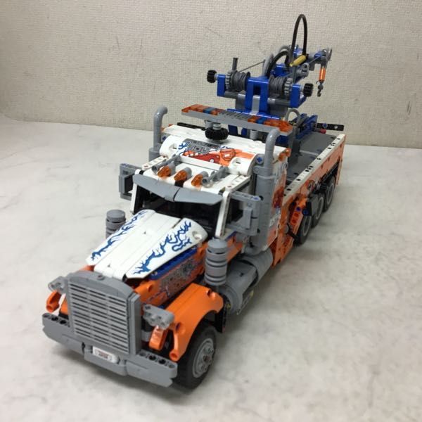 1円～ 同梱不可□ ジャンク LEGO レゴテクニック 大型レッカー車(レゴ 
