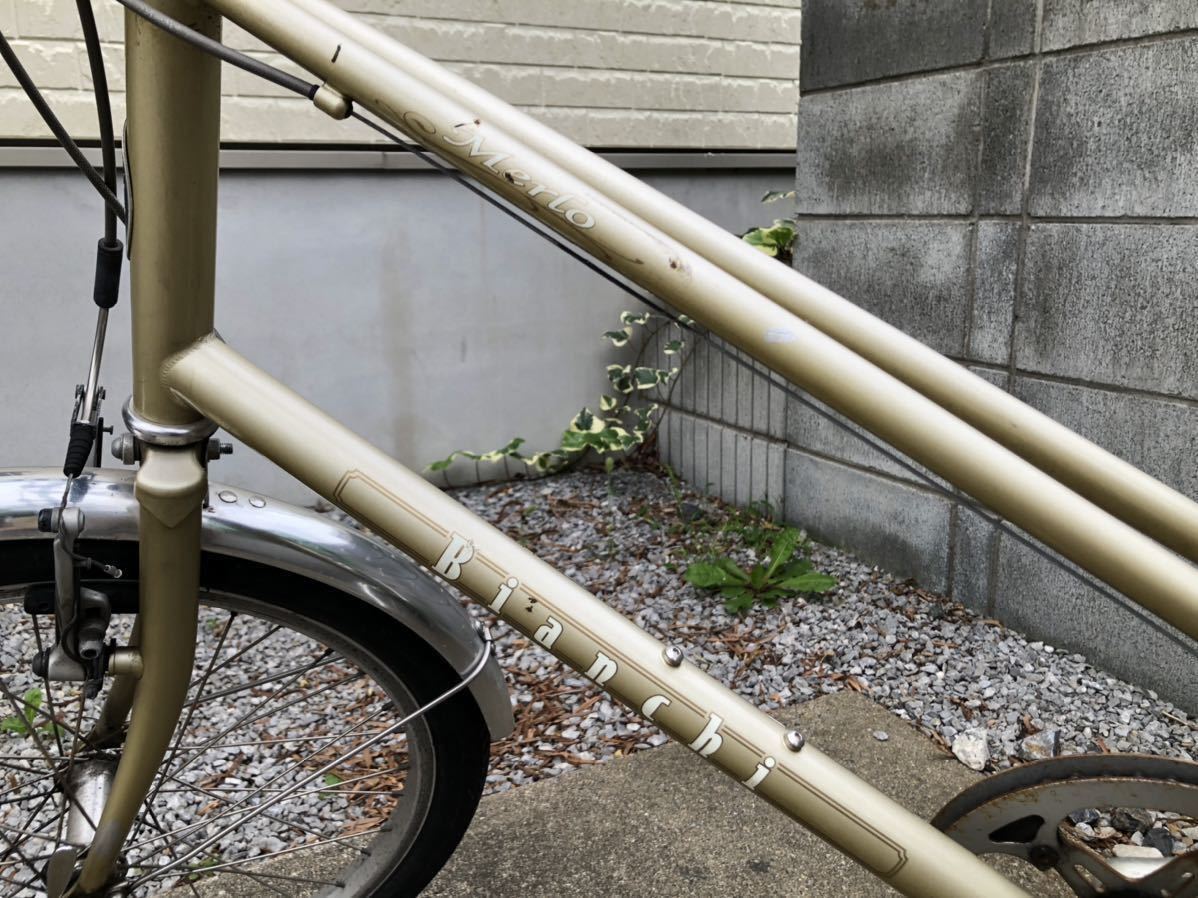 手渡し限定 越谷市】2015年購入 小径自転車 ミニベロ Bianchi ビアンキ 