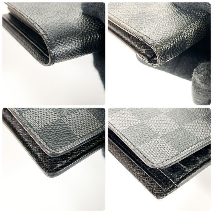 【美品】Vuitton ルイヴィトン 折り財布 ダミエ グラフィット ポルトフォイユ マルコ メンズ N62664 札入れ 1円スタート 1スタ 1円～ ダミエ ルイヴィトン 二つ折り財布 ヨドバシ N62664 ポルトフォイユミュルティプル