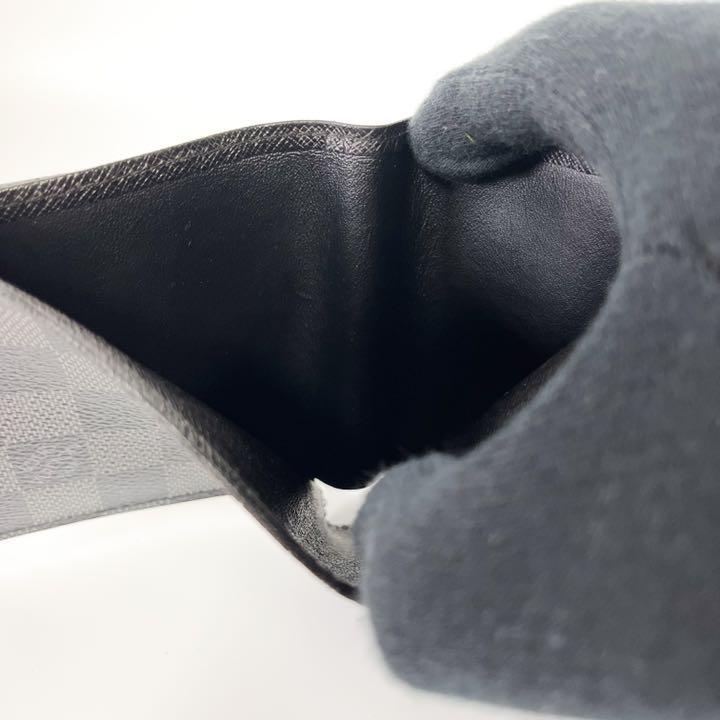 【美品】Vuitton ルイヴィトン 折り財布 ダミエ グラフィット ポルトフォイユ マルコ メンズ N62664 札入れ 1円スタート 1スタ 1円～ ダミエ ルイヴィトン 二つ折り財布 ヨドバシ N62664 ポルトフォイユミュルティプル