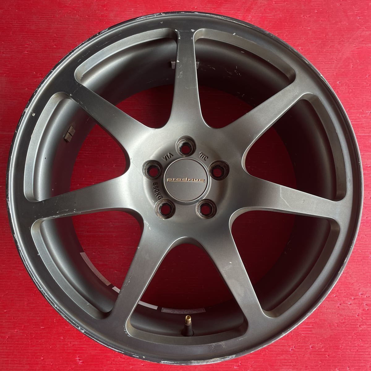 希少 鍛造 PRODRIVE プロドライブ GC-07C 17×7.5JJ+48 PCD100-5穴 ハブ 