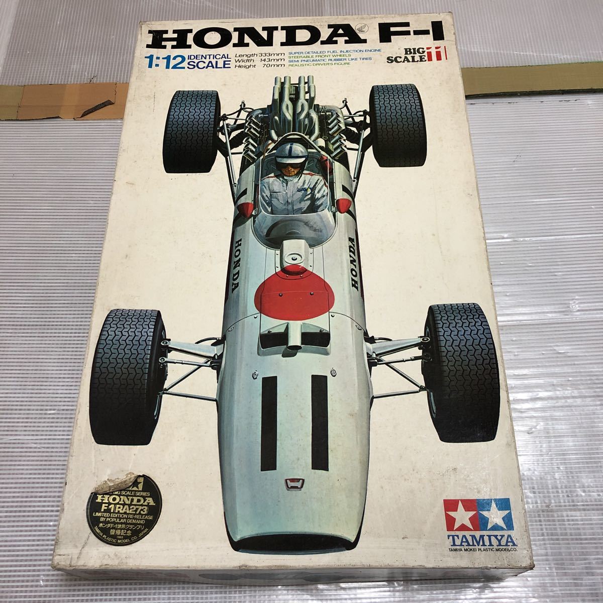 a02 内袋未開封 外箱痛みあり 小鹿タミヤ 1/12 HONDA F-1(RA273 