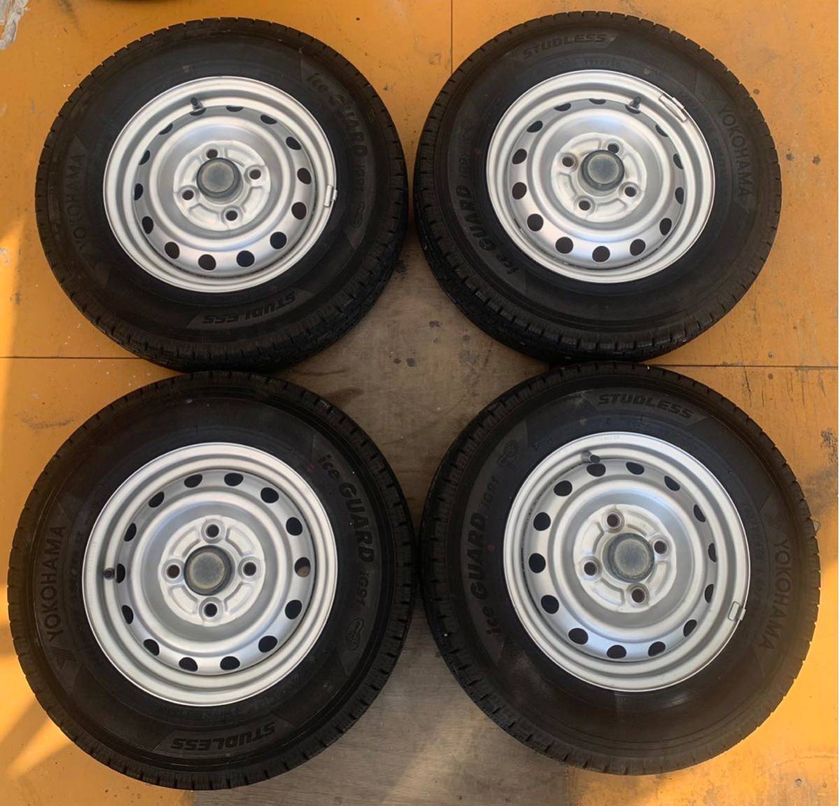 YOKOHAMA ICE guard145/80R12 20年製 スタッドレスタイヤ&ホイール4本