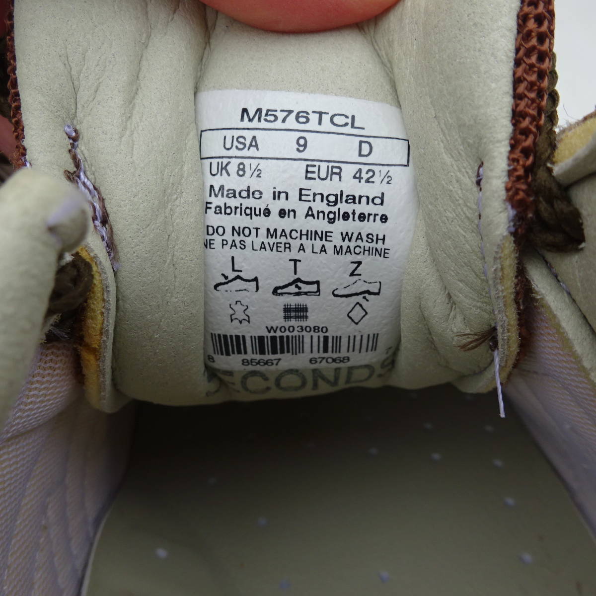 新品同様試着のみ英国製 9D New Balance 576 -MADE IN ENGLAND 