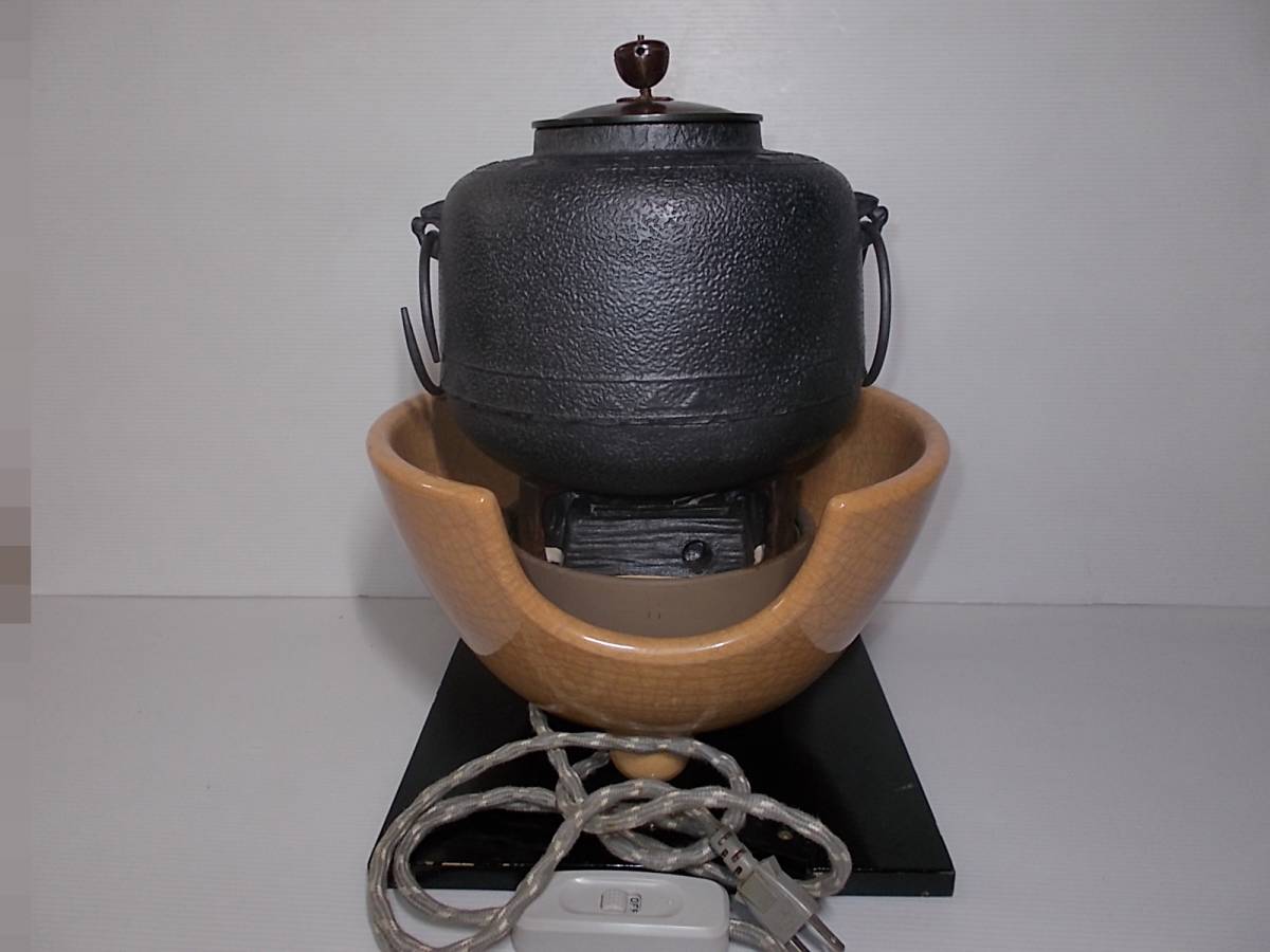 新作入荷，本物保証 茶道具 野々田電熱器 風炉釜セット 茶釜(釜)｜売買されたオークション情報、yahooの商品情報をアーカイブ公開 - オークファン 釜