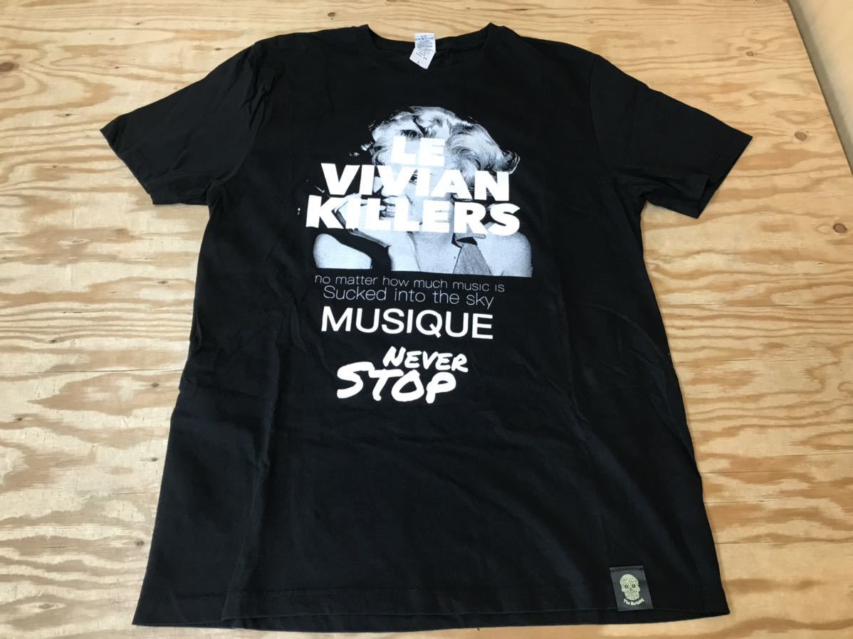  m ネコポスA LE VIVIAN KILLERS The Birthday ② Tシャツ Lサイズ 黒 ブラック スカル バンド グッズ ザバースデイ(Tシャツ)｜売買されたオークション情報、yahooの商品情報をアーカイブ公開 - オークフ Tシャツ