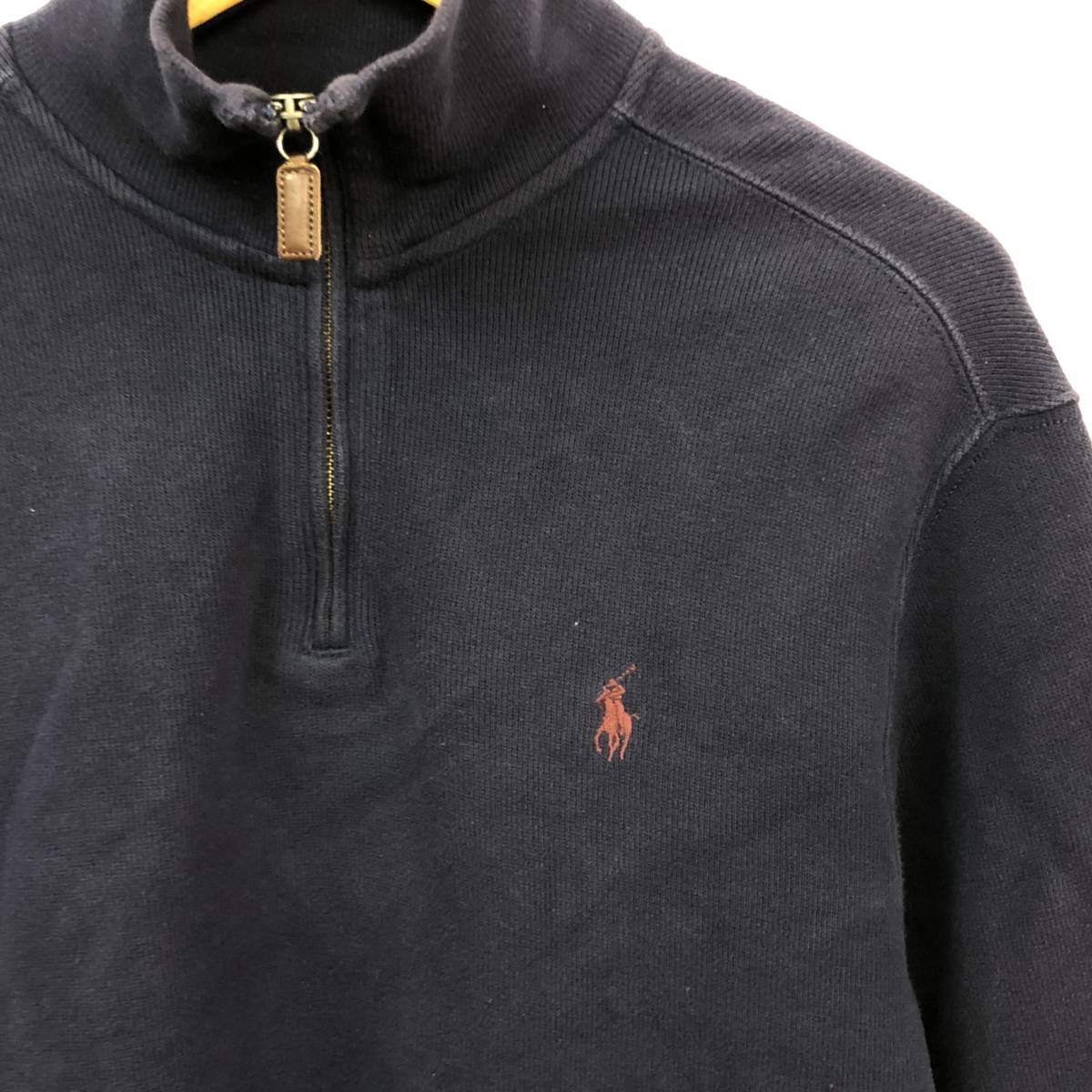 polo ralph lauren ハーフジップ プルオーバースウェット ネイビー S 
