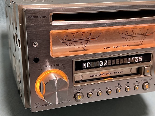 車 Panasonic CQ-VX5500 カーオーディオ アナログメーター 現状品