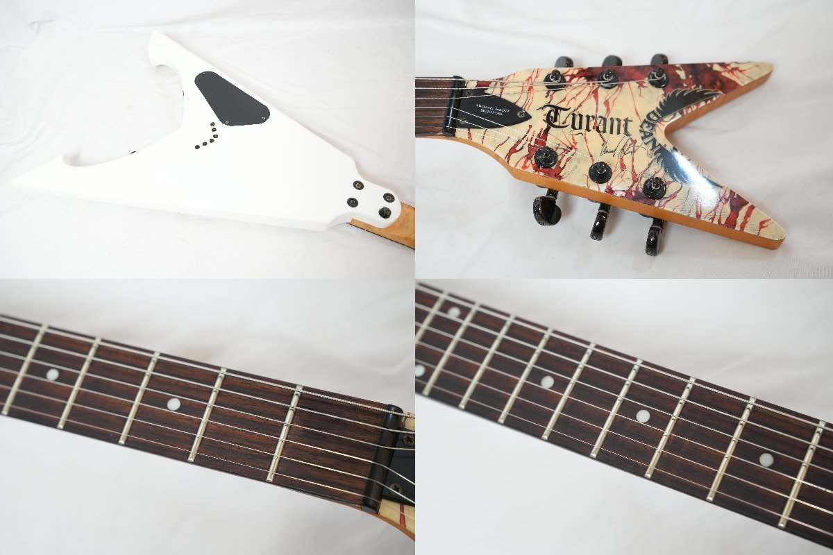 ☆DEAN☆Michael Amott Tyrant X Splatter フライングVタイプ アーチ