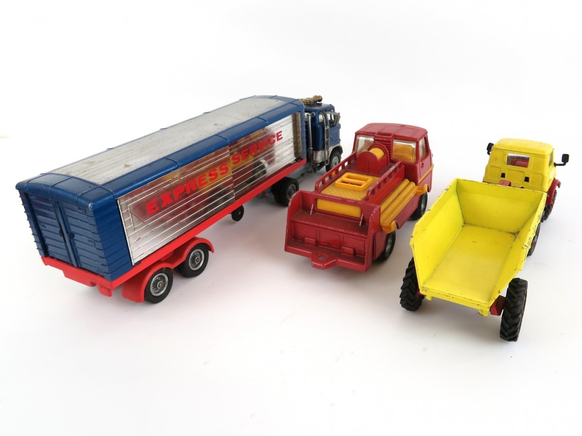 まとめ 7点 CORGI コーギー ミニカー ウニモグ トレーラー DAFシティー