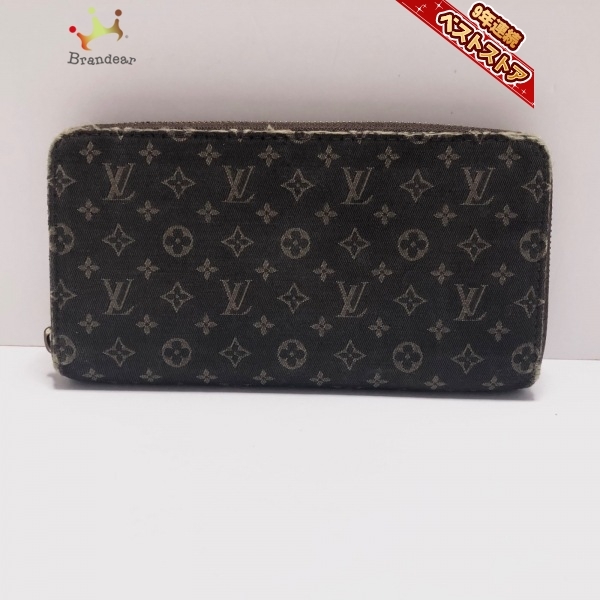 限定SALE，格安 ルイヴィトン LOUIS VUITTON 長財布 M95235 ジッピーウォレット コットン リネン エベヌ CA1017 財布 モノグラムミニラン(モノグラムライン)｜売買されたオークション情報、yahooの商品情報をアーカ 服飾小物