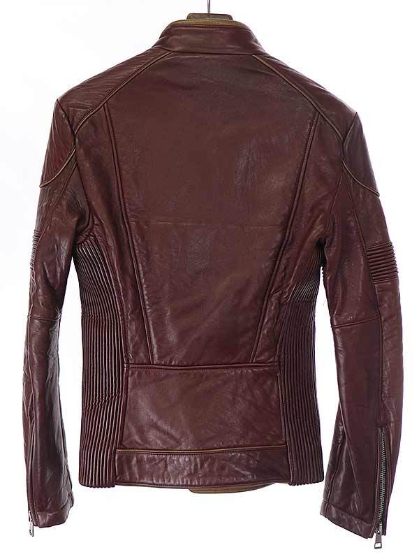 GUCCI グッチ 10AW ダブルバイカーレザーライダースジャケット レッド 