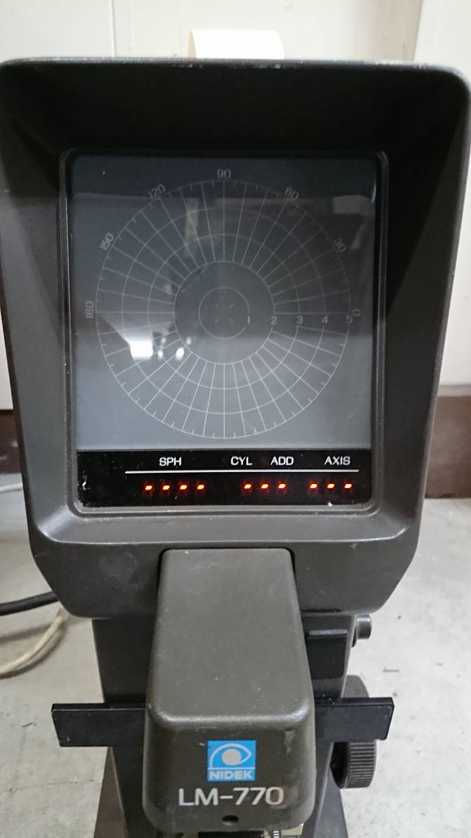 NIDEK レンズメーター LM-770 ニデック 眼科機器 検眼 通電のみ 