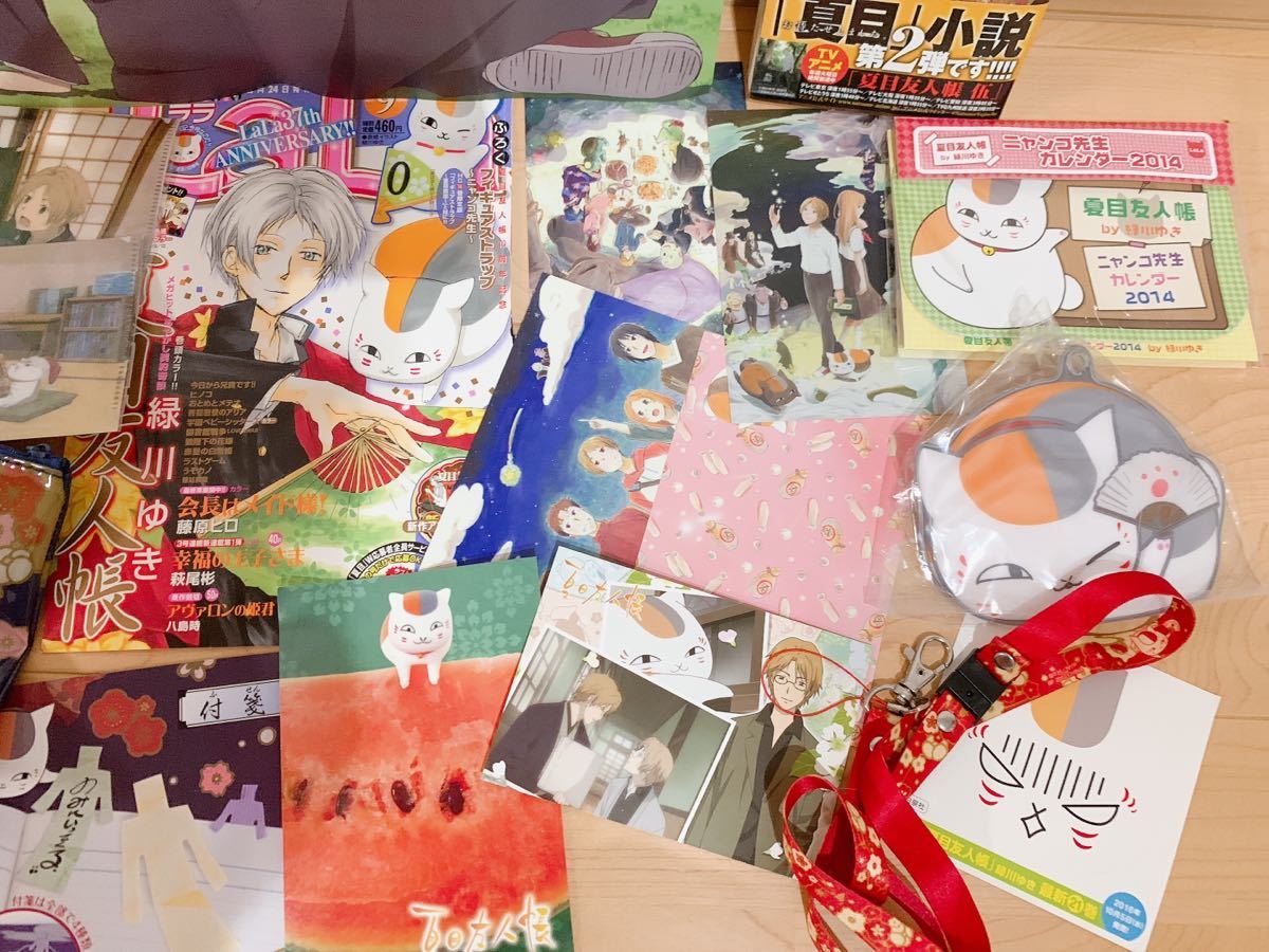 大量】夏目友人帳 クリアファイル ポストカード 缶バッジ ポスター 一 