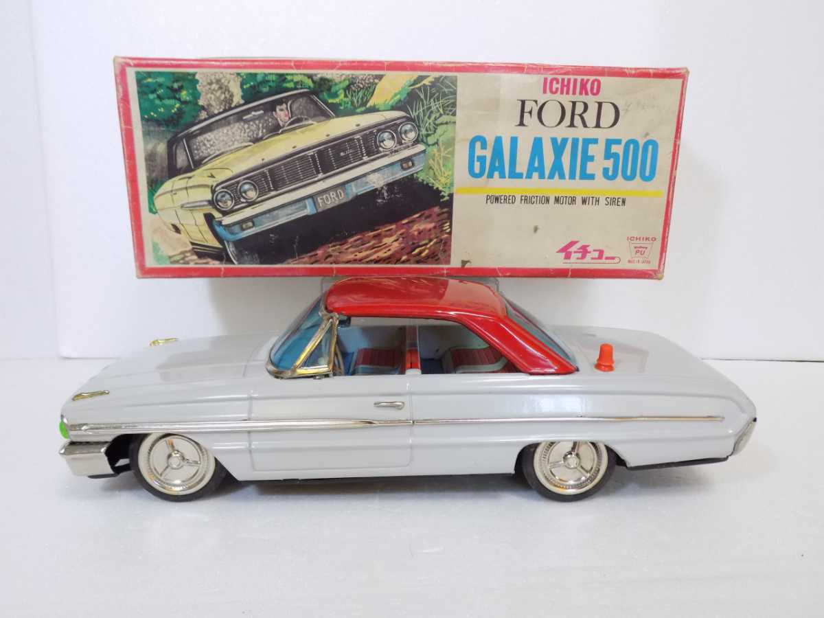 Ford Galaxie 0 Car Friction Toy Vintage 1 Tin Litho In 2 Made | Ichiko Off