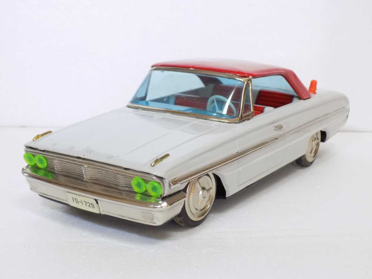 Ford Galaxie 0 Car Friction Toy Vintage 1 Tin Litho In 2 Made | Ichiko Off