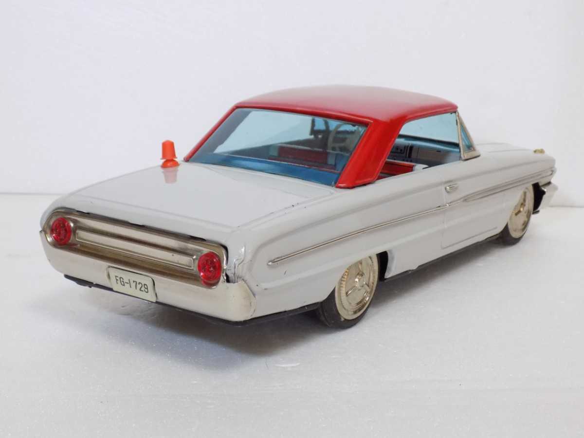 Ford Galaxie 0 Car Friction Toy Vintage 1 Tin Litho In 2 Made | Ichiko Off