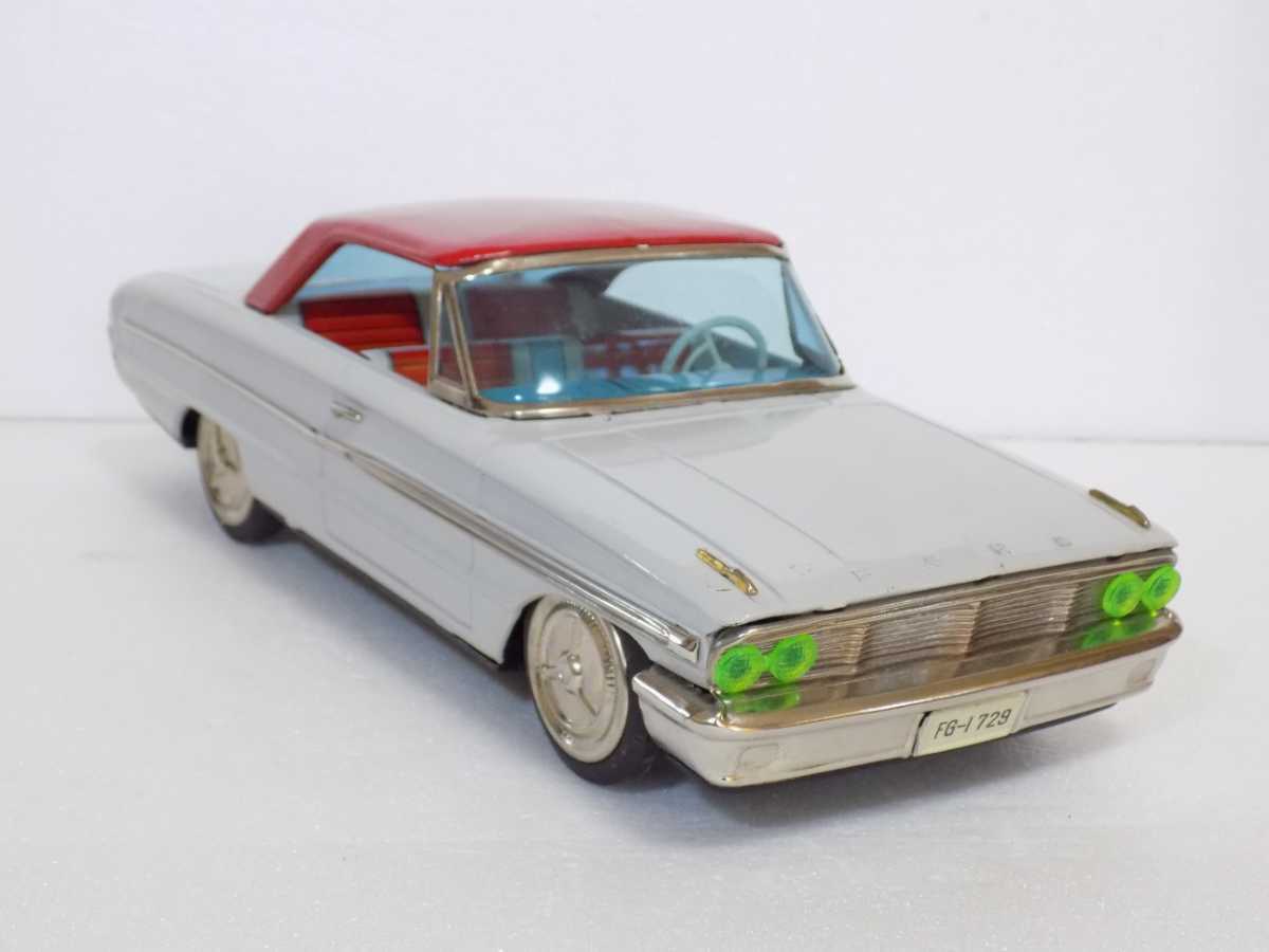 Ford Galaxie 0 Car Friction Toy Vintage 1 Tin Litho In 2 Made | Ichiko Off