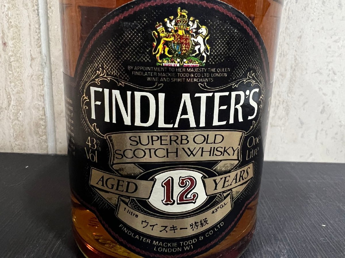 古酒未開栓 フィンドレイター 12年 特級1000ml/1L 43% ブレンデッド 