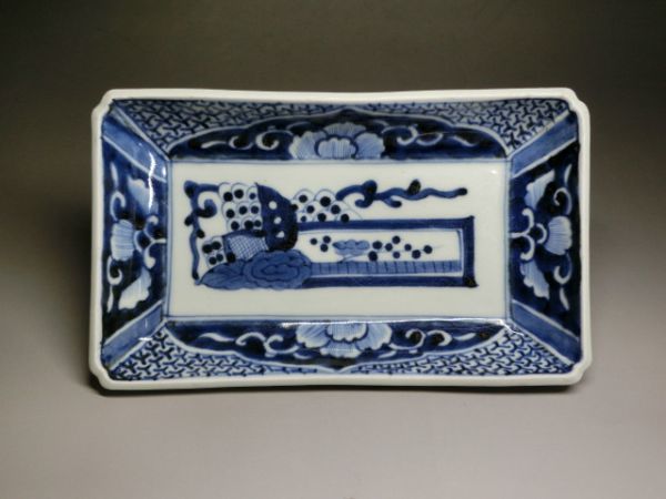 古伊万里　　染付　　長皿
