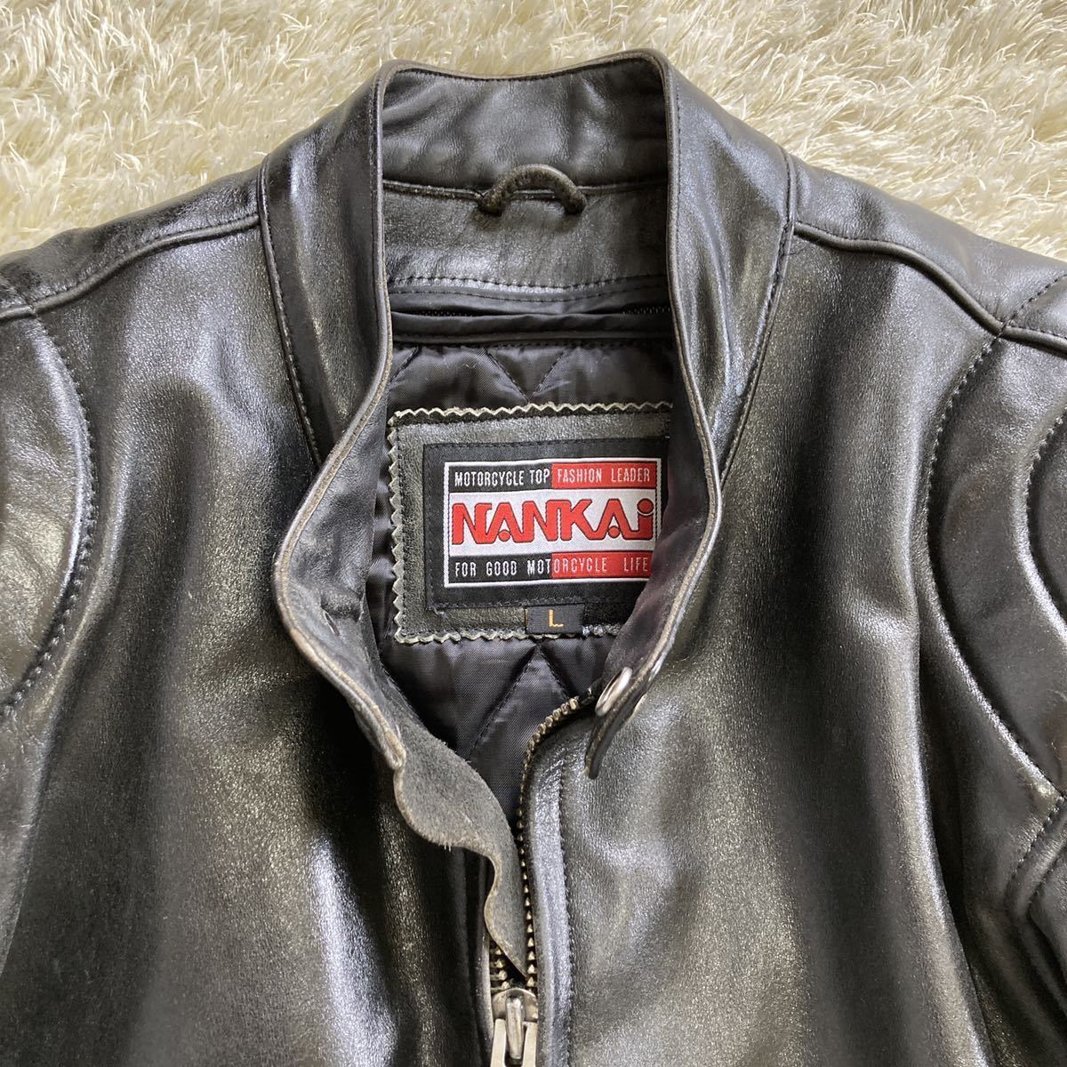 希少Lサイズ!! 南海 NANKAI 『不朽の名作』シングルライダース レザー