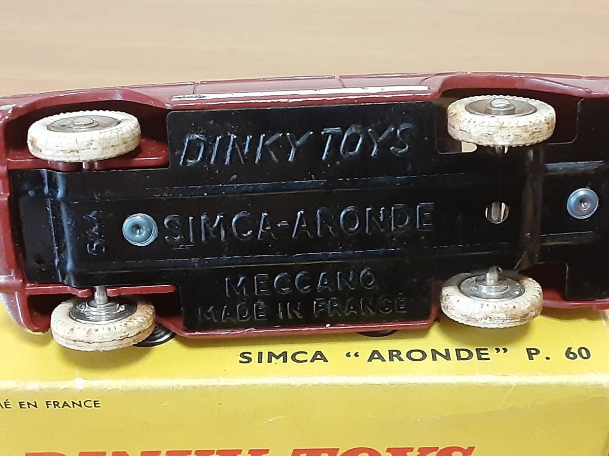0 Dinky Simca Aronde Toys P.60 FRENCH (自動車) Yahoo!オークション