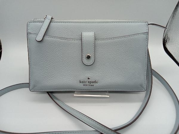 【数量限定，新品】 kate spade ショルダーウォレット WLRU5470 水色系 コンパクト ケイトスペード ショルダーバッグ 財布(財布)｜売買されたオークション情報、yahooの商品情報をアーカイブ公開 - オークファン 服飾小物