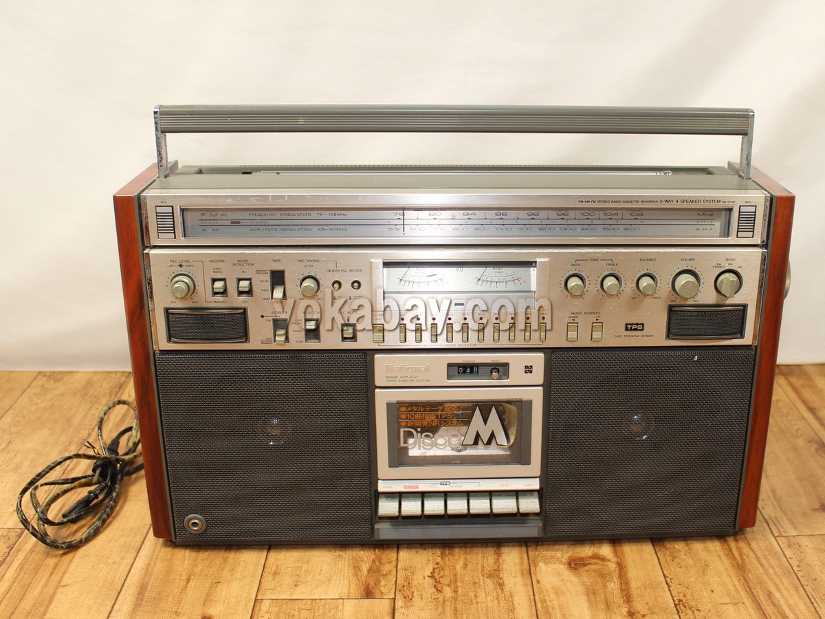 ☆ナショナル FM/AMラジカセ Disco M RX-5700 昭和50年代 ◇ジャンク