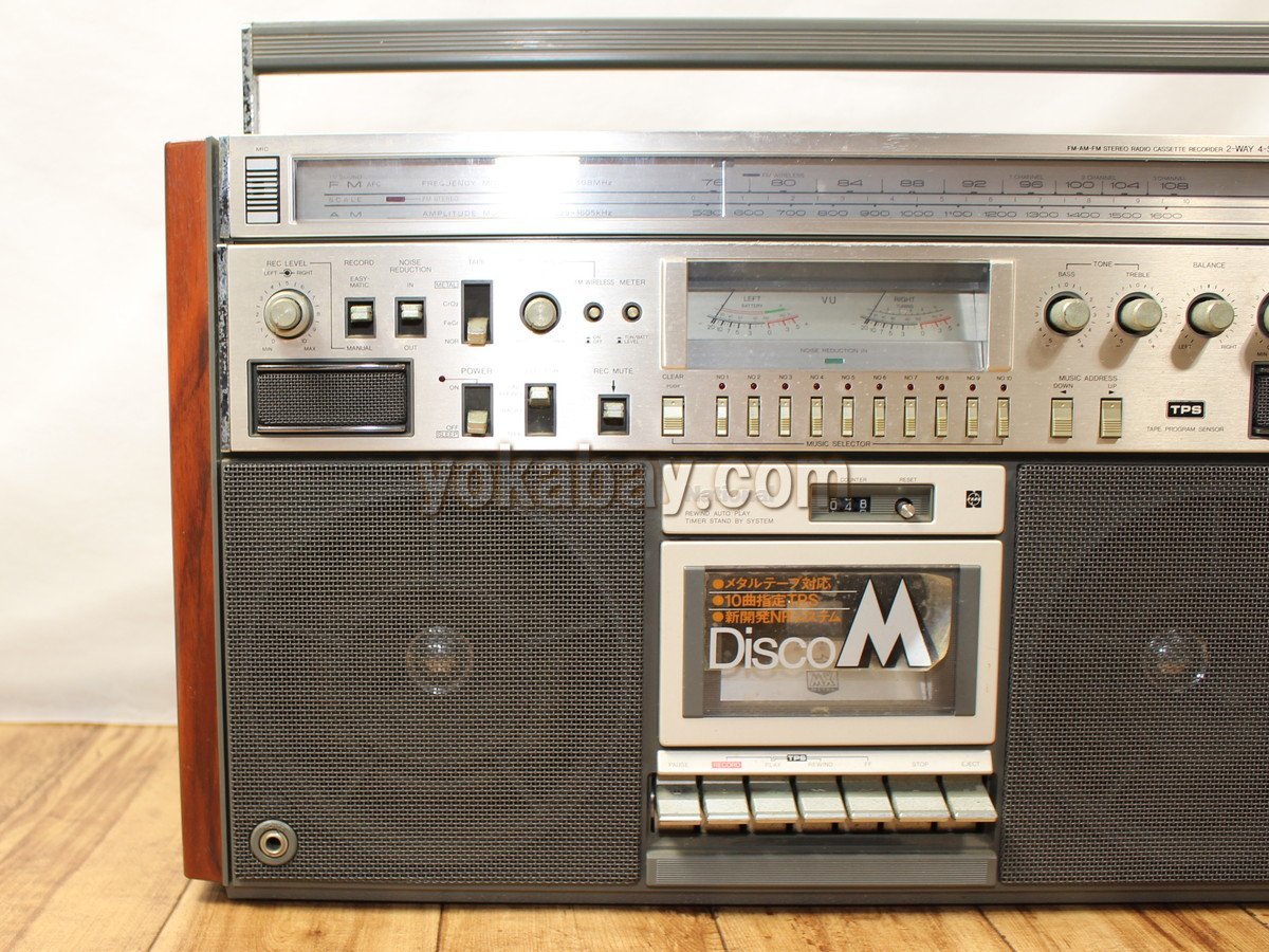 ☆ナショナル FM/AMラジカセ Disco M RX-5700 昭和50年代 ◇ジャンク