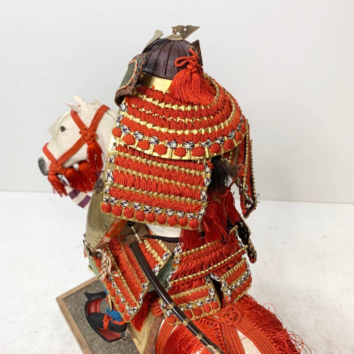 YI7△貴重 京都 旧家 蔵出し 京都丸平 大木平蔵 武者人形 将軍 武士  