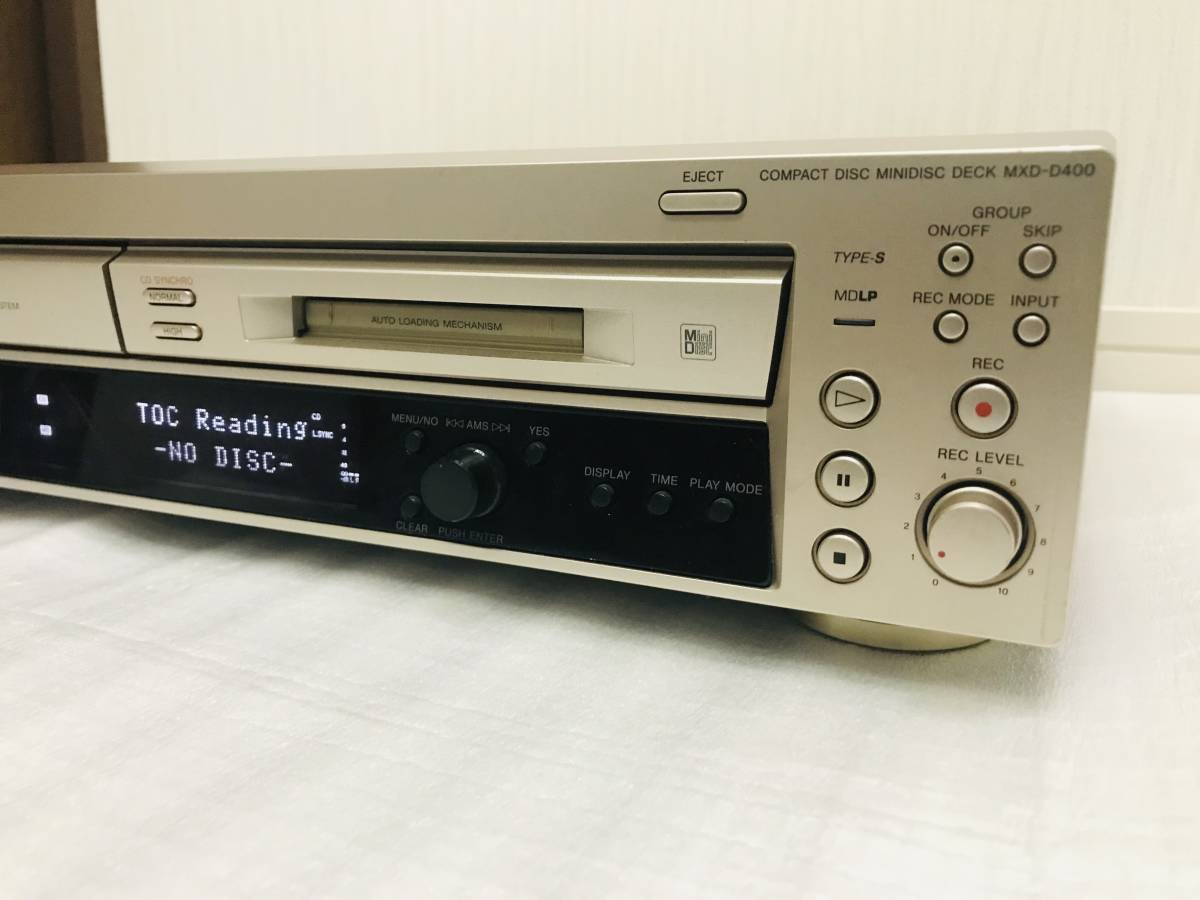 ジャンク SONY MXD-D400 CD/MDレコーダー デッキ ソニー 【公式通販】