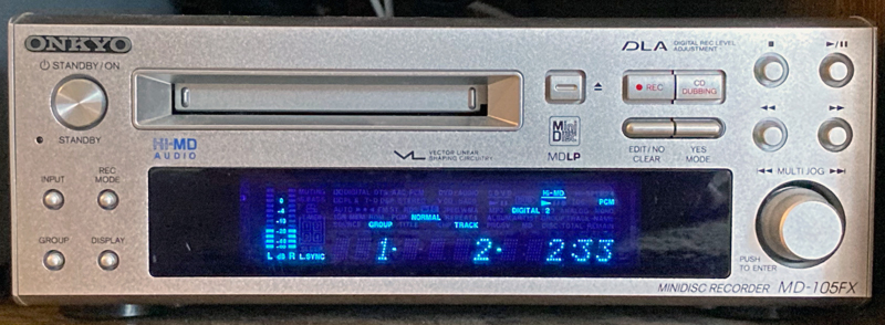 ONKYO MD-105FX 再生OK MDレコーダー ONKYO MD-105FX Hi-MD - Onkyo MD [MiniDisc メルカリ PHOTOS Decks