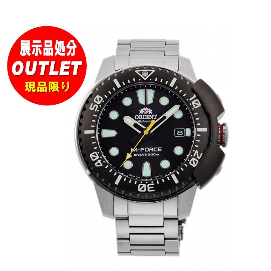 【未使用】オリエント スポーツ ダイバー M-FORCE メンズ 腕時計 RN-AC0L01B 自動巻(手巻付) ブラック 4906006286836【国内正規品】