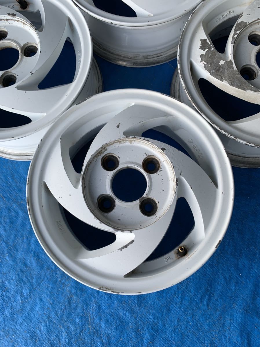メーカー不明 12インチ 4.5J 4穴PCD 100 オフセット42 中古アルミ 