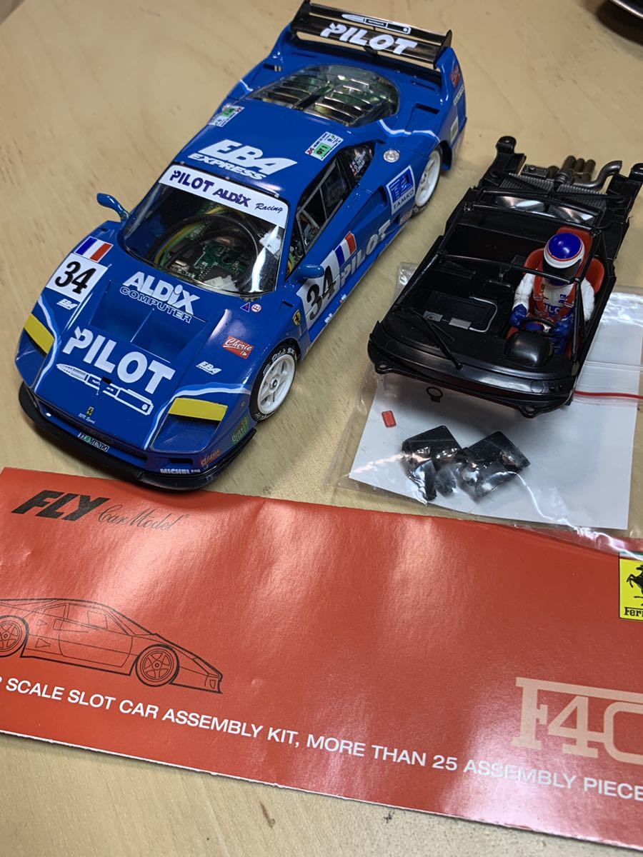 Carrera Digital 132 改造 FLY FERRARI F40 #34 PILOT LE MANS 1995