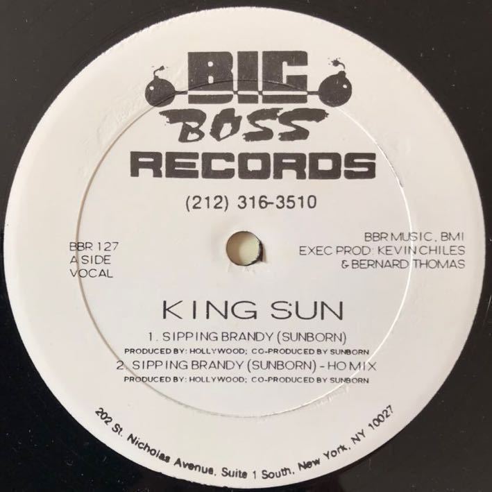 King Sun / Sipping Brandy 12inchレア！ 激レアヒップホップ】King Sun / Sipping Brandy - Inpursuit Uptown