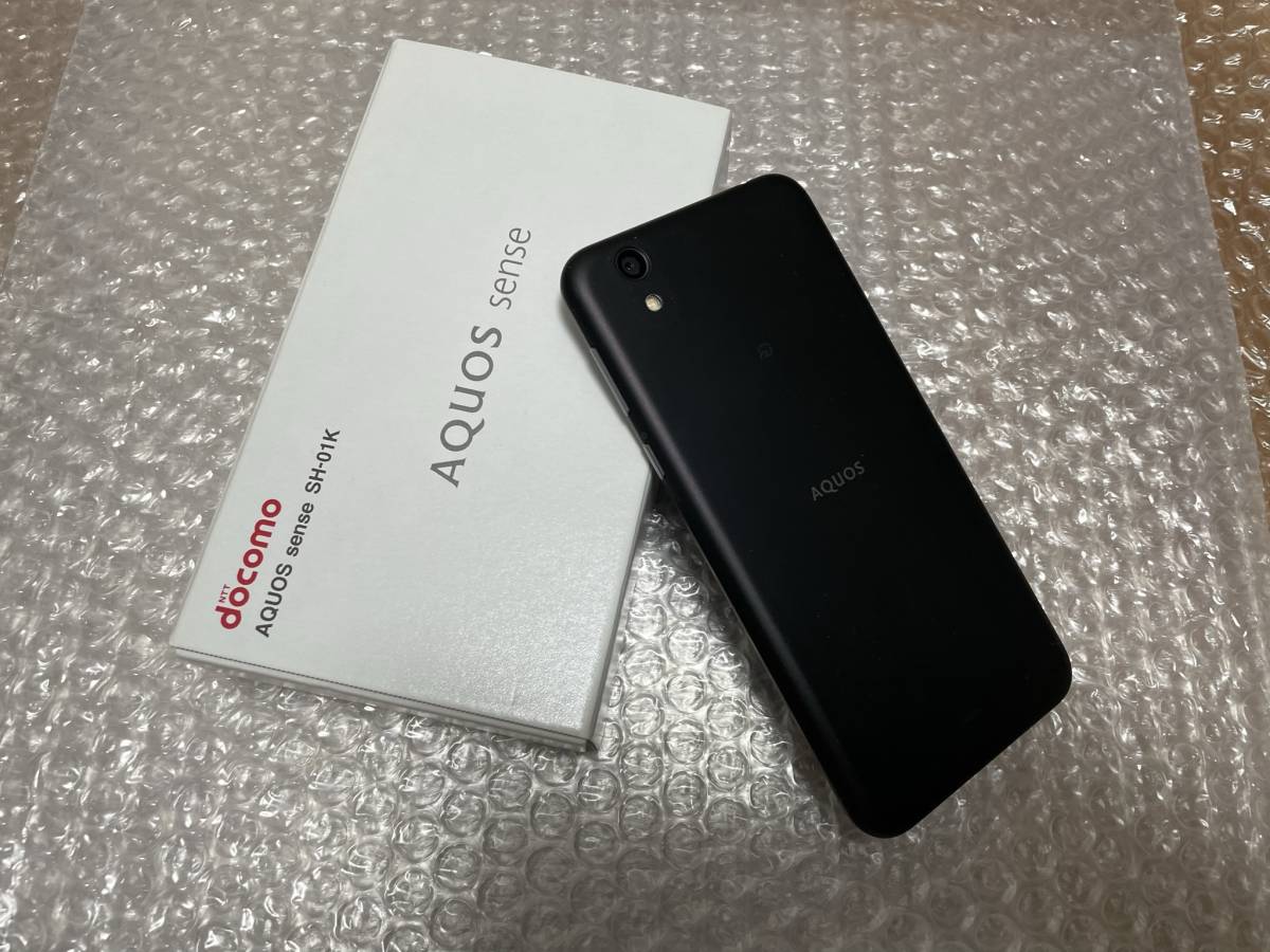 ☆ docomo AQUOS sense SH-01K SIMフリー ベルベットブラック