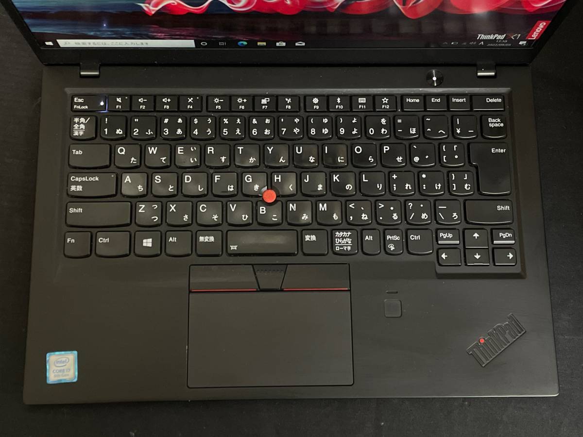 【動作OK♪】Lenovo ThinkPad X1 Carbon 2018年モデル[Core i7 8550U 1.8GHz/RAM:16GB/SSD:512GB/14インチ]Windows 10 動作品