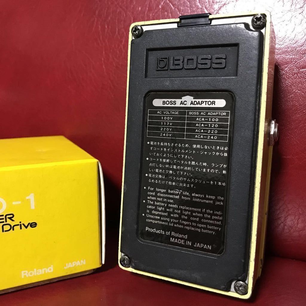 BOSS SD-1 1985年製 JRC4558DD ジャンク BOSS SUPER Over Drive SD-1