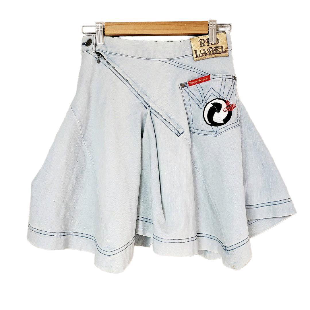 美品✨Vivienne westwood 変形スカート アシメントリー オーブ ヴィヴィアンウエストウッド スカート Westwood アシンメトリー変形