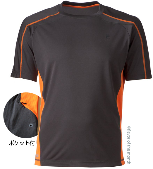 FILAラッシュガードにも!ポケット付ドライシャツ(GOR/XL-XXL+)