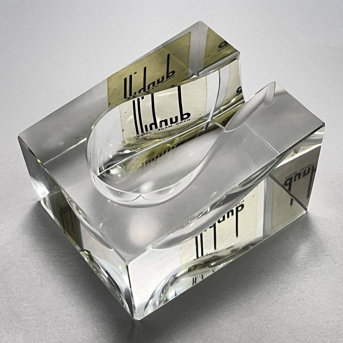 Alfred Dunhill crystal Glass pipe stand ビンテージ クリスタル 