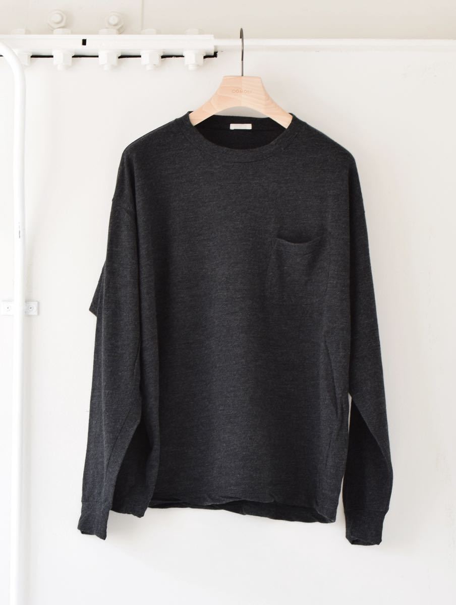 COMOLI ウール天竺 長袖クルー size3 19AW 長袖タートルネック COMOLI