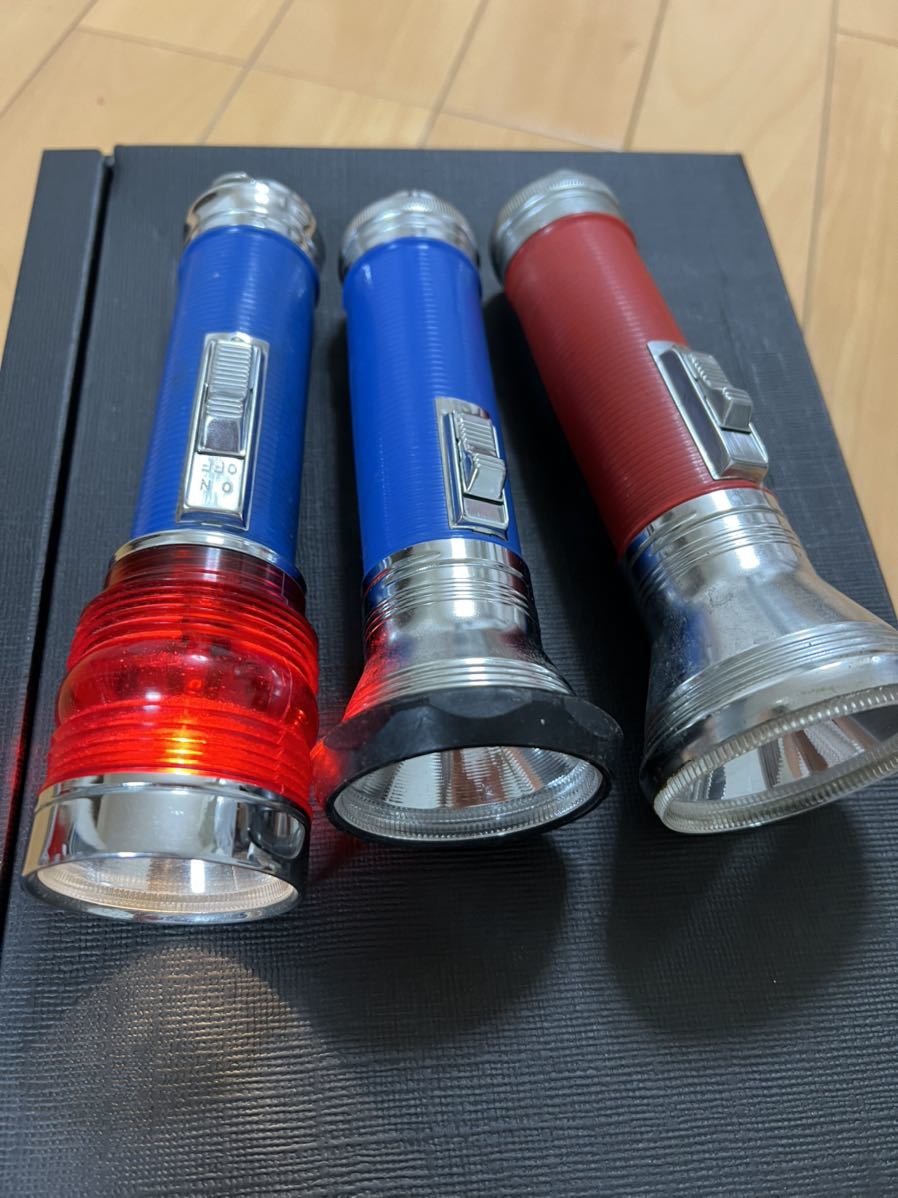 昭和レトロ National 懐中電灯 ナショナル FF-148C 含む 合計3台 昭和レトロ National 懐中電灯 ナショナル FF-148C 含む 合計3台