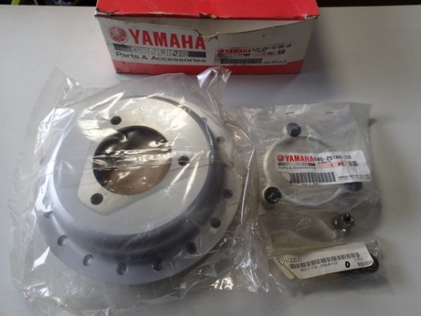 YAMAHA TW200 純正フロントフォーク Assy (ドラムブレーキ用) TW200 純正 フロント ブレーキドラム 未使用品 2JX-2511E-00-35 検