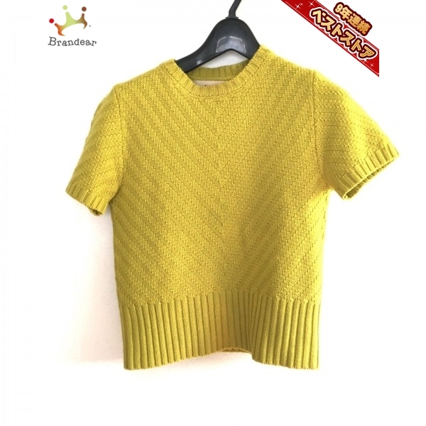 マルニ MARNI 半袖セーター サイズ38 S - イエロー レディース クルーネック トップス